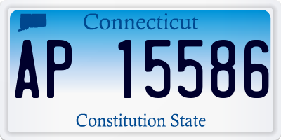 CT license plate AP15586