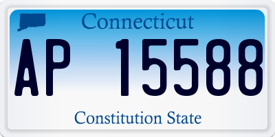 CT license plate AP15588