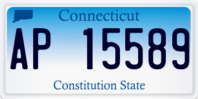 CT license plate AP15589