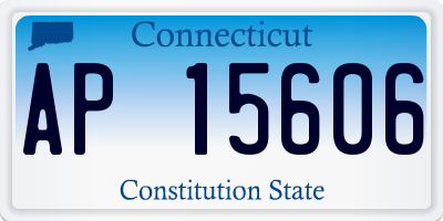 CT license plate AP15606