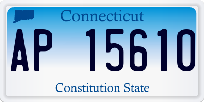 CT license plate AP15610