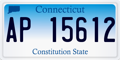 CT license plate AP15612