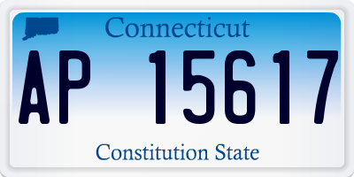 CT license plate AP15617