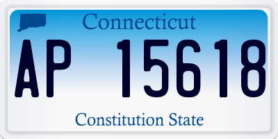 CT license plate AP15618
