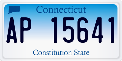 CT license plate AP15641