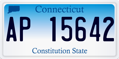 CT license plate AP15642