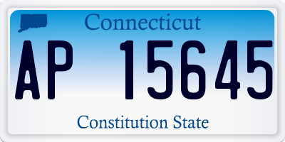 CT license plate AP15645