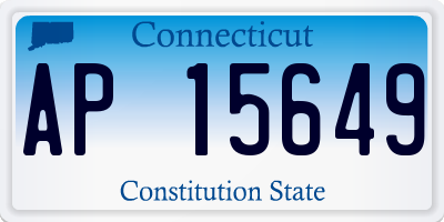 CT license plate AP15649