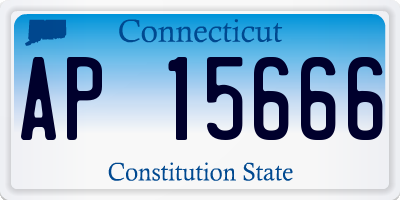 CT license plate AP15666