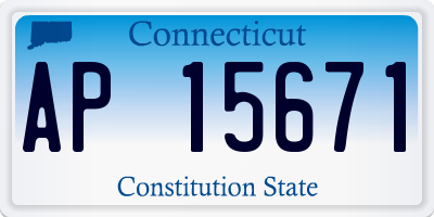 CT license plate AP15671