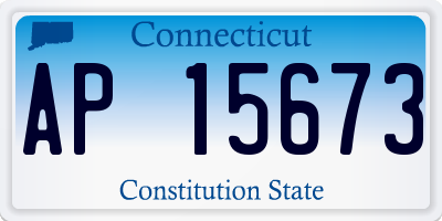 CT license plate AP15673