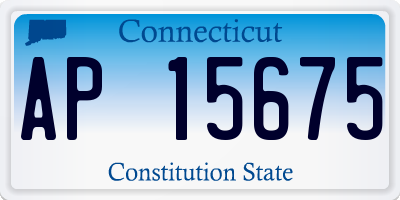 CT license plate AP15675