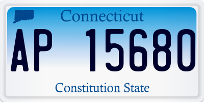 CT license plate AP15680