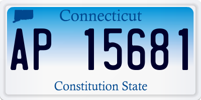 CT license plate AP15681