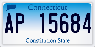 CT license plate AP15684