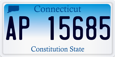 CT license plate AP15685