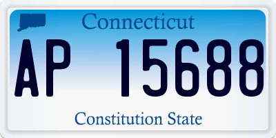 CT license plate AP15688