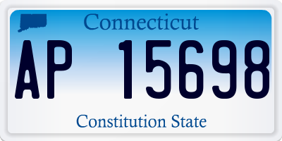 CT license plate AP15698