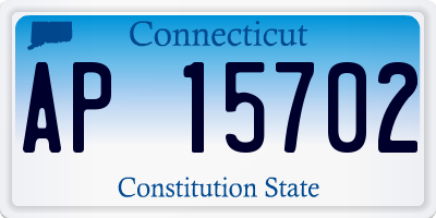 CT license plate AP15702