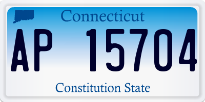 CT license plate AP15704