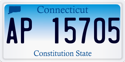 CT license plate AP15705