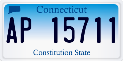 CT license plate AP15711