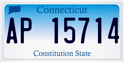 CT license plate AP15714