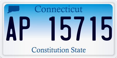 CT license plate AP15715