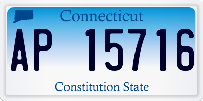 CT license plate AP15716