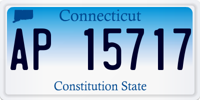 CT license plate AP15717