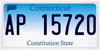 CT license plate AP15720