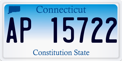 CT license plate AP15722
