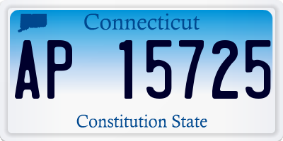 CT license plate AP15725