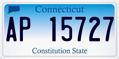 CT license plate AP15727