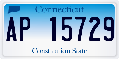 CT license plate AP15729