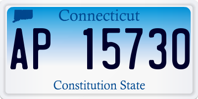CT license plate AP15730