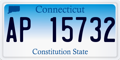 CT license plate AP15732