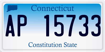 CT license plate AP15733