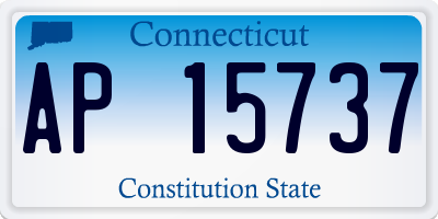 CT license plate AP15737