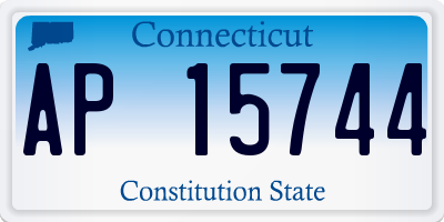 CT license plate AP15744