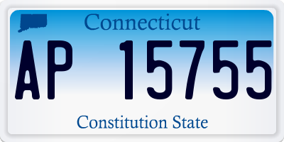 CT license plate AP15755