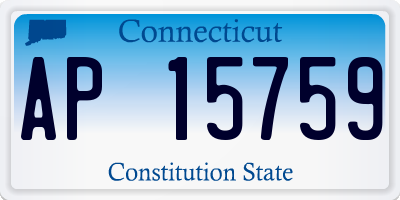 CT license plate AP15759