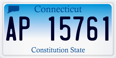 CT license plate AP15761