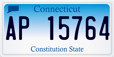 CT license plate AP15764