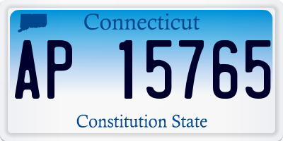 CT license plate AP15765