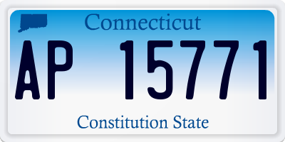 CT license plate AP15771