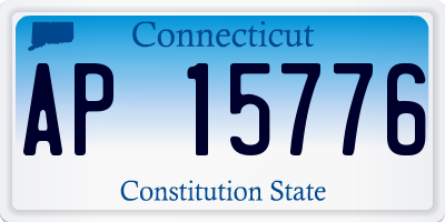 CT license plate AP15776