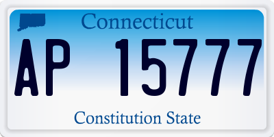 CT license plate AP15777