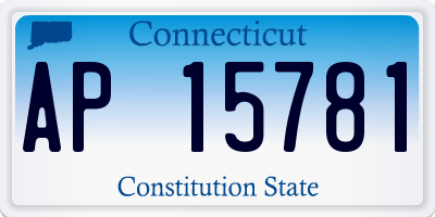 CT license plate AP15781