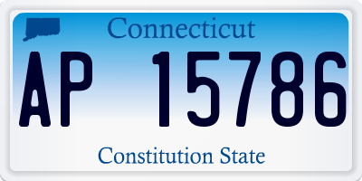 CT license plate AP15786